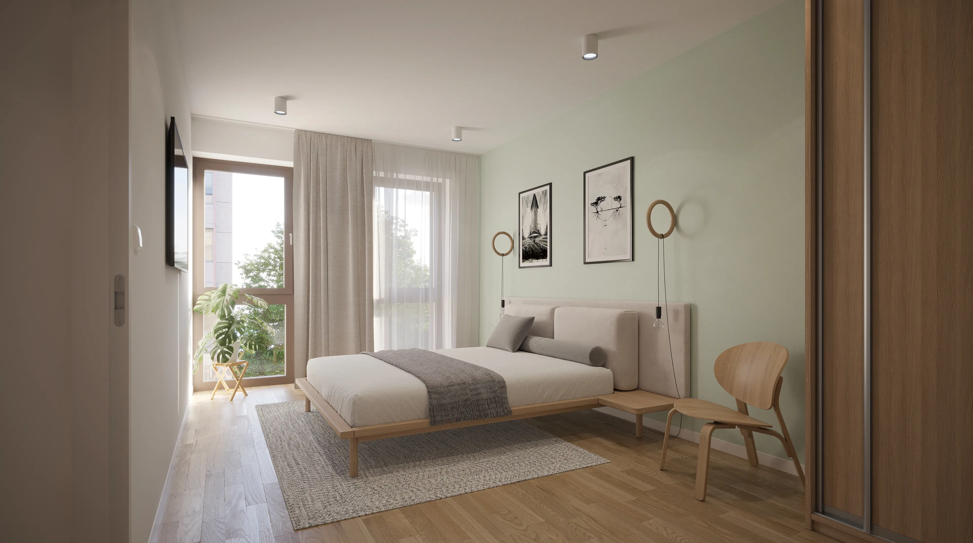 Rise and Heights — bedroom of an apartment